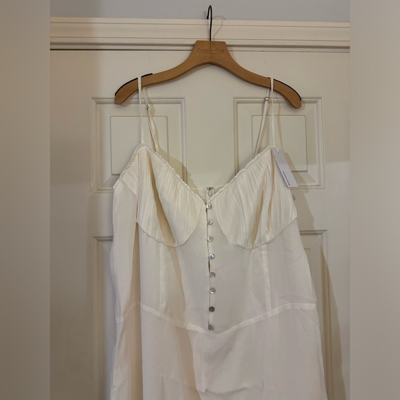 Reformation Ronan dress NWT in ivory plus size - Picture 4 of 13